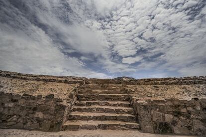 Escalera al cielo. Todas las edificaciones de la Ciudad Sagrada estaban hechas de forma piramidal y con materiales que tenían el fin de evitar el efecto de los sismos.
