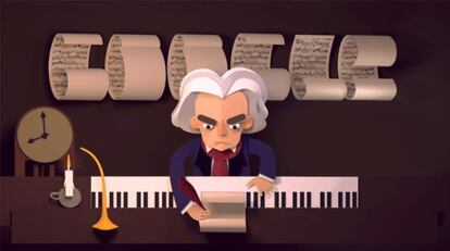 Beethoven Google Doodle