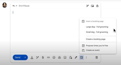 Programar una cita dentro de Gmail de Google
