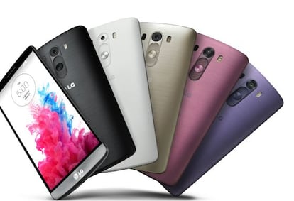Frontal y trasera del LG G3.