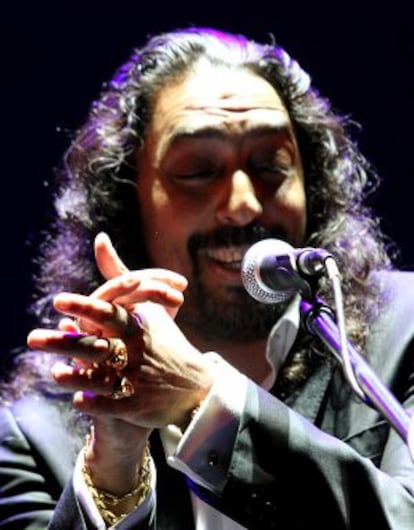 El cantante Diego El Cigala durante una actuación.