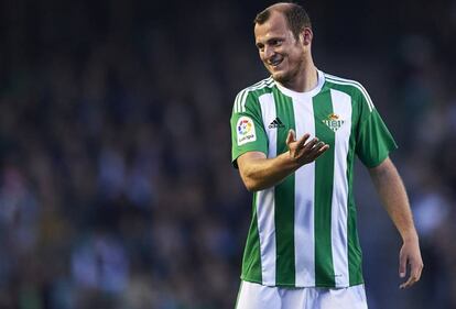 Zozulya, en un partido del Betis de la pasada temporada.