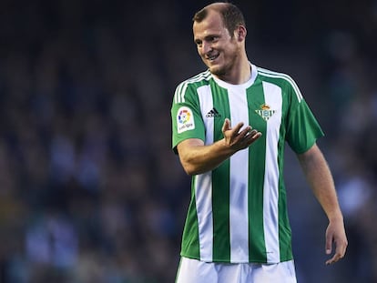 Zozulya, en un partido del Betis de la pasada temporada.