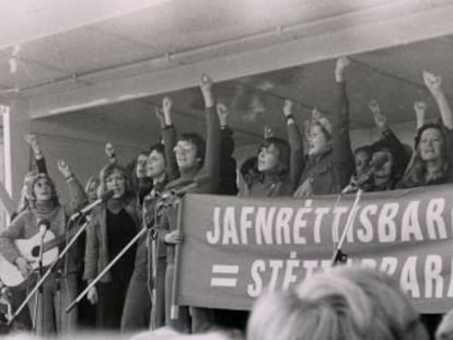 La huelga simbólica de las islandesas el 24 de octubre de 1975 fue un punto de inflexión en el país y el ejemplo de lucha por los derechos de las mujeres