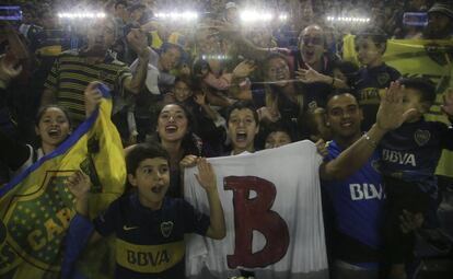 Aficionados de Boca Juniors.