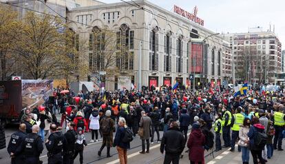 Protesta contra les restriccions per la covid a Berlin aquest cap de setmana.