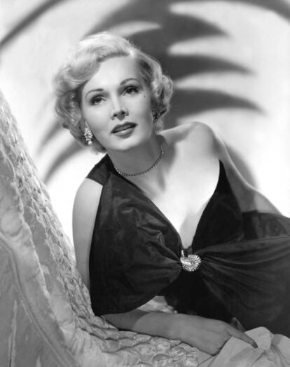 Zsa Zsa Gabor fotografiada en 1956.