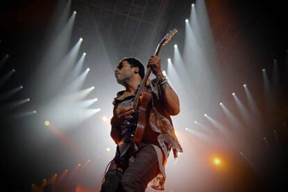 Lenny Kravitz, el jueves pasado, en el Coliseum de A Coruña.