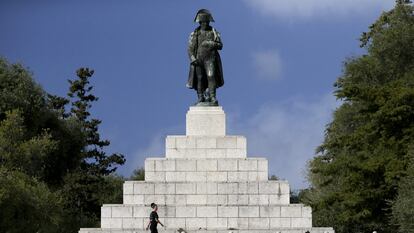 Monumento a Napoleón en su ciudad natal, Ajaccio (Córcega).