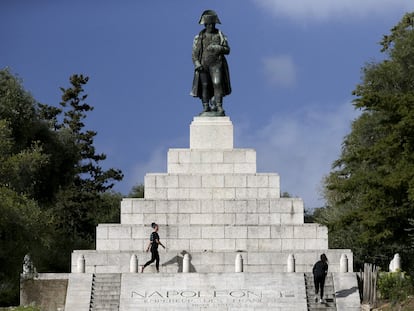 Monumento a Napoleón en su ciudad natal, Ajaccio (Córcega).