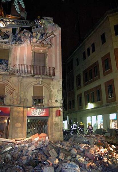 Imagen del edificio hundido en 2005 en Tarragona.