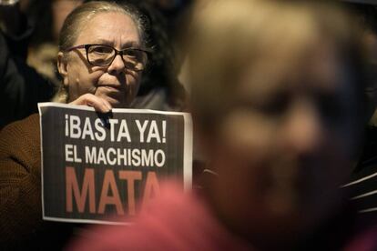 Imagen de archivo de una protesta contra la violencia de género.
