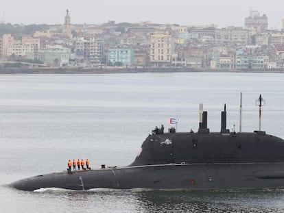Llegada a La Habana de una flotilla de buques de guerra rusos.