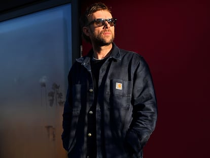 Damon Albarn, en Londres, el 27 de noviembre, cerca del estudio donde ensaya con Gorillaz.