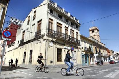 Vista del barrio valenciano de El Cabanyal, ayer por la mañana.