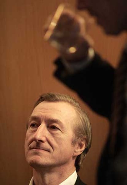 Julian Barnes, ayer en La Pedrera.