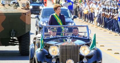 Dilma no 7 de Setembro de 2014.