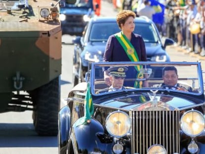 Dilma no 7 de Setembro de 2014.