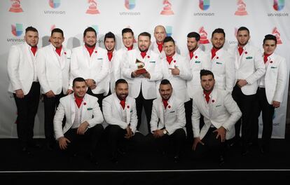 El grupo El Recodo, ganadores de un Grammy por su álbum  'Ayer y Hoy'.