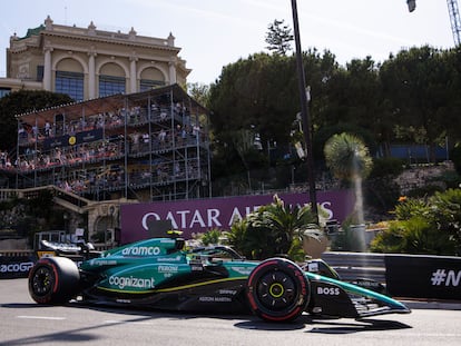 14 ALONSO Fernando (spa), Aston Martin F1 Team AMR23, action during the Formula 1 Grand Prix de Monaco 2023, 6th round of the 2023 Formula One World Championship from May 26 to 28, 2023 on the Circuit de Monaco, in Monaco - Photo Julien Delfosse / DPPI
Julien Delfosse / Dppi / Afp7 
27/05/2023 ONLY FOR USE IN SPAIN