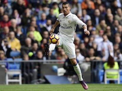 Cristiano Ronaldo no jogo contra o Leganés.