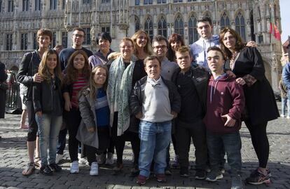 Grupo de la Fundación ALPE en la Grand Place de Bruselas, a finales de septiembre.