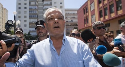 El exconsejero de Hacienda Ángel Ojeda, en Cádiz.