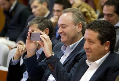 Alberto Fabra, ayer, en Castellón.