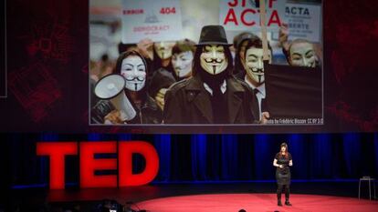 Uma das palestras do TED - neste caso, sobre os hackers.
