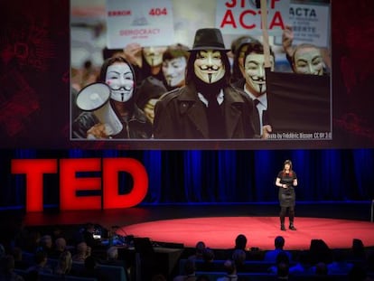 Uma das palestras do TED - neste caso, sobre os hackers.