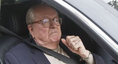 Jean-Marie le Pen, nesta segunda-feira em Nanterre.