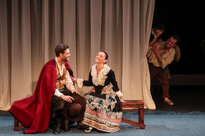 Una escena de la obra 'Peribáñez y el Comendador de Ocaña', en el Teatro Fernan Gomez.