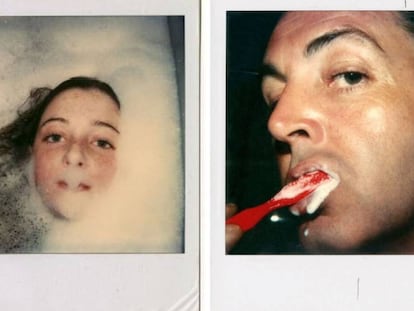 Mary y Paul McCartney, en dos 'polaroids' realizadas por Linda McCartney.