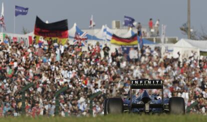 Sebastian Vettel, ante la afición alemana.