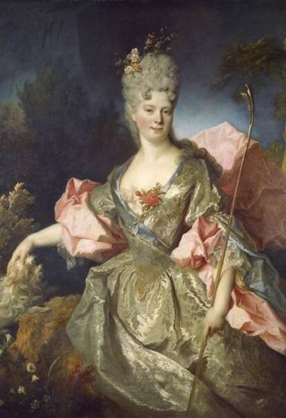 La 'salonard' Madame de Lambert, en un oli de Nicolas de Largillière.