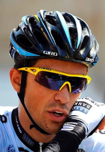 Alberto Contador durante la Vuelta de Castilla y León.