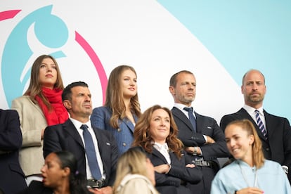 Princesa Leonor y la Infanta Sofía final Eurocopa femenina