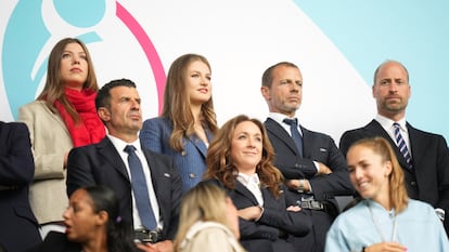Princesa Leonor y la Infanta Sofía final Eurocopa femenina