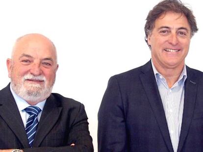 Enrike Rico, CEO de Deusto Sistemas, y Josep Benito, CEO de Seidor.