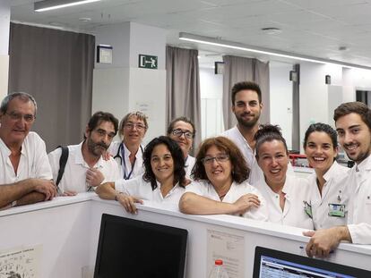 Els membres de l'equip sanitari del CUAP Peracamps.