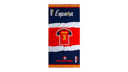 Spain merchandising world cup 2026 on white background.