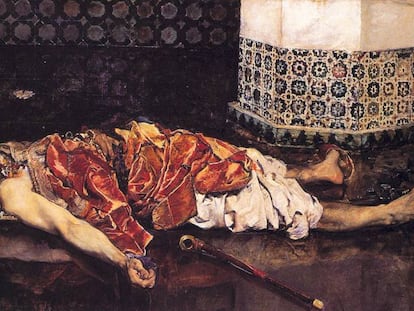 El óleo 'Fumador de kif' (1872), de Emilio Sala Francés.
