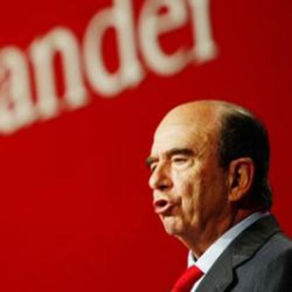 El presidente del Santander Emilio Botín