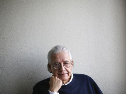 El documentalista chileno Patricio Guzmán, el pasado mes de diciembre en Madrid.