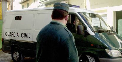 Un furgón de la Guardia Civil.