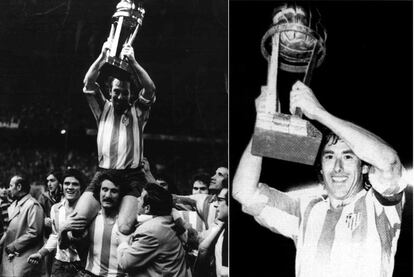 El 10 de abril de 1975, el Atlético conquista la Copa Intercontinental ante el Independiente de Avellaneda con goles de Irureta y Ayala. En la ida, el equipo rojiblanco había perdido 1-0.