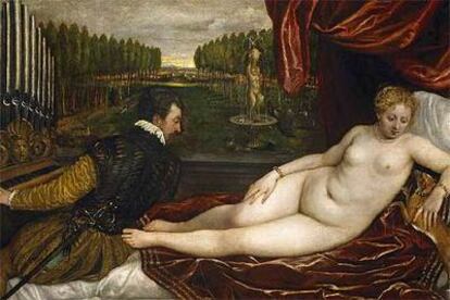 <i>Venus recreándose en la música,</i> de Tiziano.