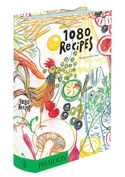 Portada de la edición en inglés de 1080 Recetas de Simone e Inés Ortega (Editorial Phaidon).