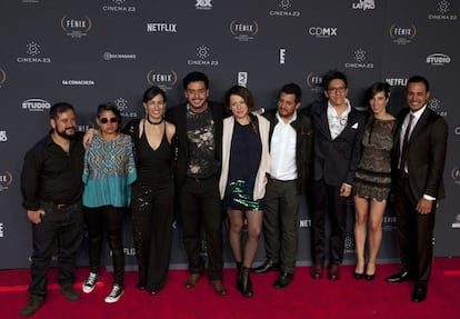 El equipo de la película guatemalteca 'Ixcamul'.