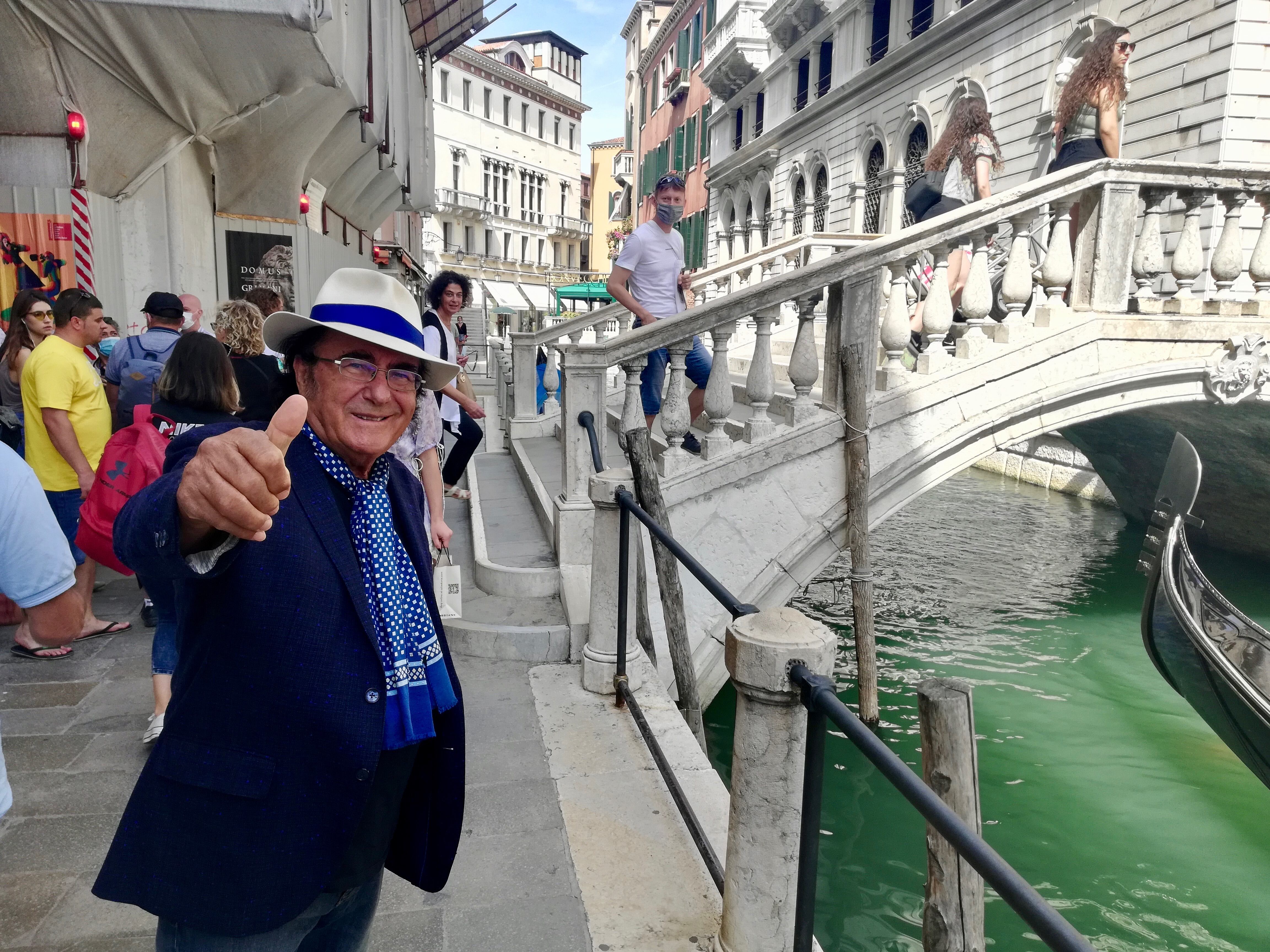 El músico italiano Al Bano, fotografiado en Venecia.